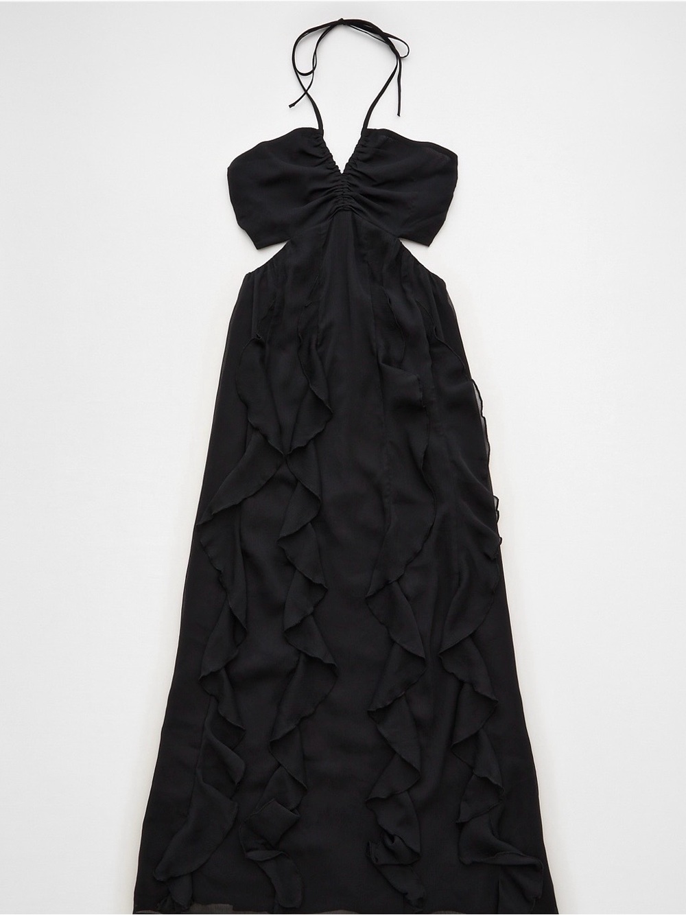 AE Ruched & Ruffled Halter
Maxi Dress - Picture 3 of 6